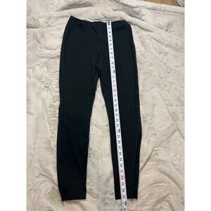Polo Ralph Lauren Skinny Pants Womens 6 Black Excellent Ankle Zip Elastic Waist